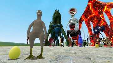 SCP-3199 VS TREVOR HENDERSON CREATURES!! Garry