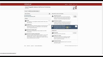 Oracle Multitenant - Pluggable Database Self-Service Provisioning Demo