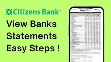 How to View Your Citizens Bank Statements