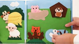 Farm Animals Soft Felt Activity Books custom diy baby felt quiet book quiet felt book for kids screenshot 5