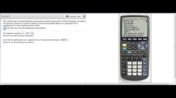 Linear Regression - finding the least-squares regression line and how/when to apply it - example 2