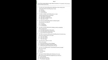 Listening B2, FCE Practice Plus 2 2015, Test 1, Part 1