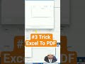 Excel To PDF ! How Create PDF file in  Excel? #excel #pdf #smallpdf #pdfdocument #convertpdf