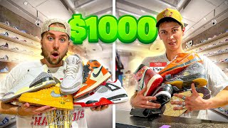 Who Can Make The Best Sneaker Collection for Under $1,000! Me vs. Sneaker Resell Store