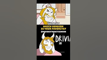 Which Is Your Favorite DRVING IN MY CAR? #undertale #deltarune #asgore #kris #undertaleasgore #ccart