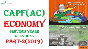 CAPF(AC) Economy Previous Year Solved Paper Part -2 (2019)
