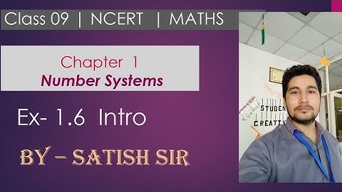 Number system | Class 9th Maths NCERT | Chapter-1 Ex 1.6 Introduction |