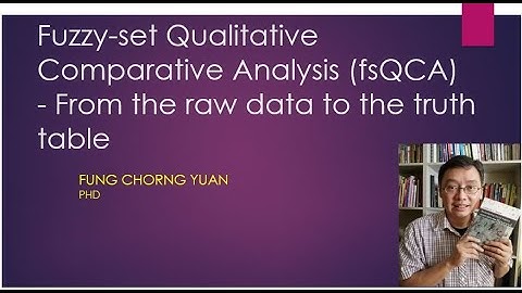 fsQCA from the raw data to the solutions