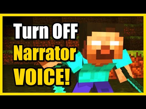 How to Turn Off Narrator in Minecraft & Text to SPEECH Voice (Fast Tutorial)