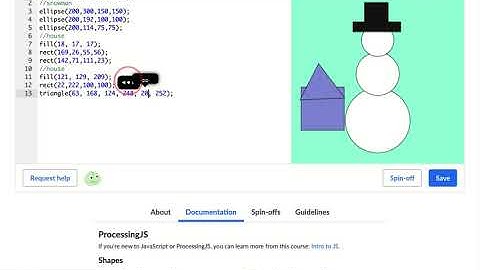 Finishing the house Simple snowman" | Computer programming | Khan Academy