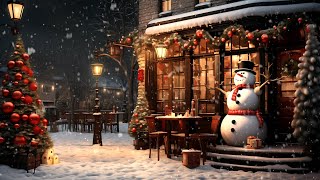 Smooth Jazz Music in a Cozy Snowy Coffee Shop Ambience (Jazz Music for Work, Study)