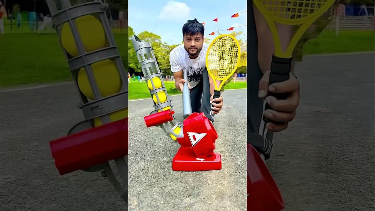 Automatic Baseball Pitcher Machine Unboxing for outdoor batting practice 🔥🥎