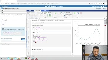 Fatih Eren KARAKÜLAH , KMYO , BP, Yapay Zeka, Matlab Onramp programlama, koşul ve döngüler