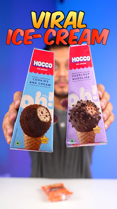 I Tried Most Viral Hocco Cone Ice Cream #shorts #viral