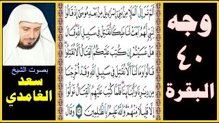 صفحة 40 سورة البقرة || سعد الغامدي || ألم تر إلى الملإ من بني إسرائيل من بعد موسى إذ قالوا لنبي لهم