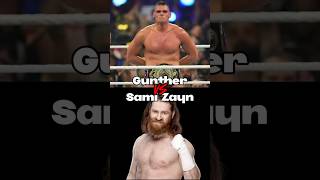 Gunther Vs Sami Zayn  Wwe 1v1 Comparison  Wwe Bad Blood 2024 wwe shorts ytshorts fypviral
