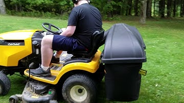 Max Driving Cub Cadet XT1 LT50 with Bagger