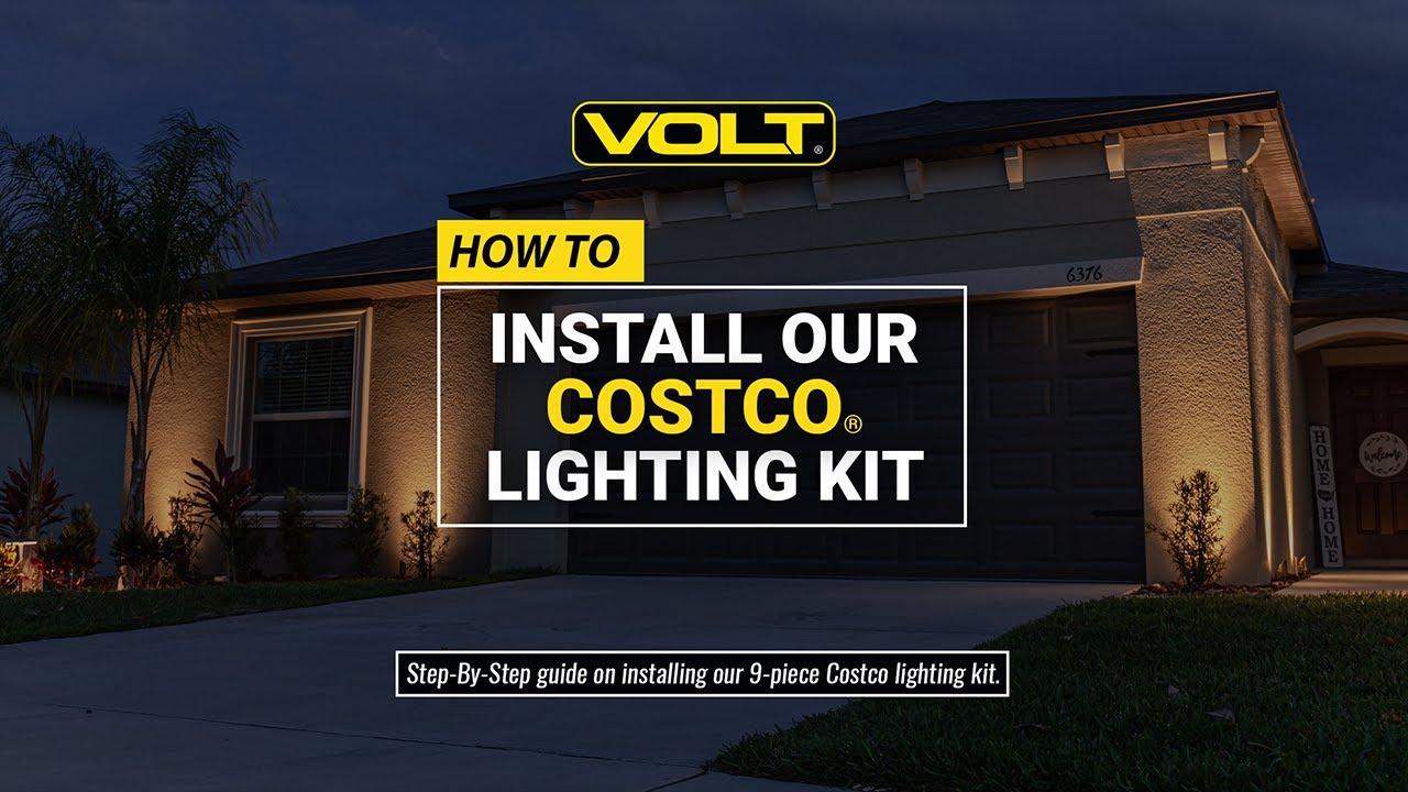VOLT Lighting Solid Brass LED Landscape Lighting Kit (6 Spotlights, 2 Path  Lights) & 100W Low Voltage Transformer