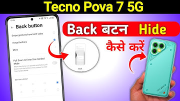 Tecno pova 7 5g back button setting/Tecno pova 7 me back button kaise lagaye/navigation setting!