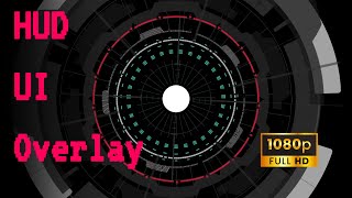 Grey Futuristic Circular HUD UI Overlay Animation | No Copyright Video