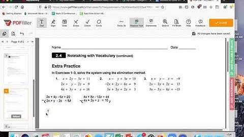 2.4 Solving Linear Systems