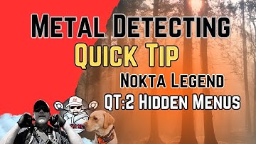 Nokta Legend Quick Tip #:2 Finding The Hidden Menu of Features