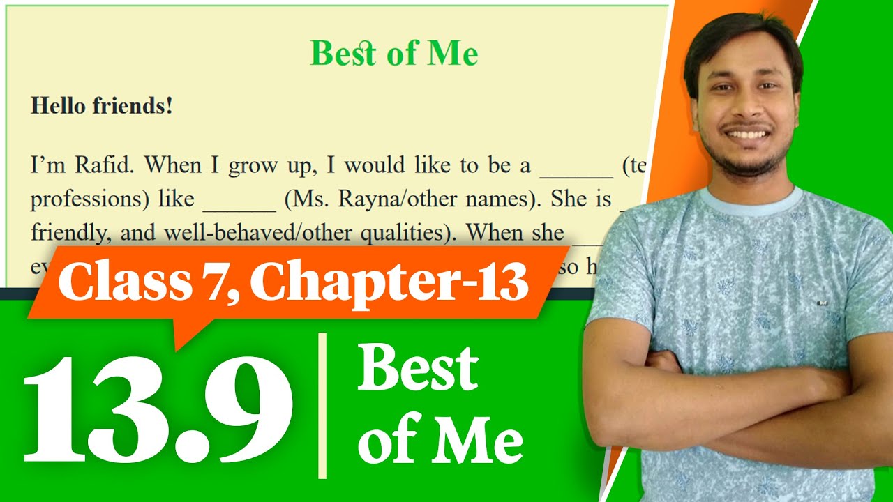 Class 7 English Chapter 13 9 Question Answer Best Of Me Courstika