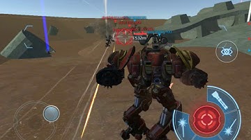 July 2017 - War Robots Test Server (iOS) -  3rd New Map, New Heavy Fire Weapon, Heavy Robot IQSTR