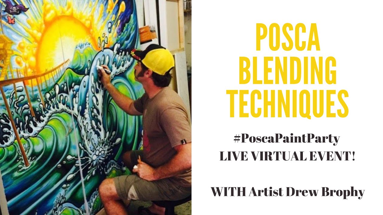 Posca Paint Party with Drew Brophy - Blending Techniques