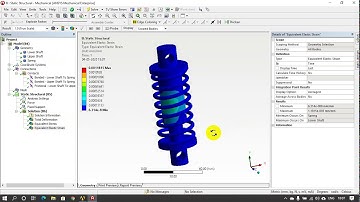 Lesson 20   Mono Suspension Analysis by Engineering Data materials in Ansys Workbench