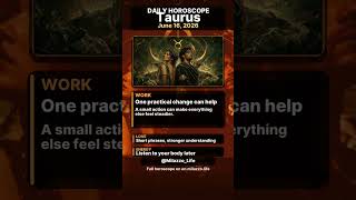 Taurus Daily Horoscope — June 16, 2026 #Shorts