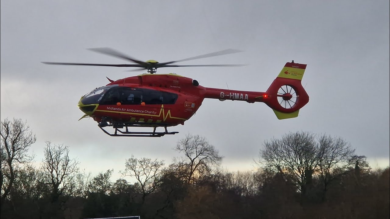West midlands air ambulance lifting off barnhurst pitches