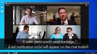 Send the chat message during meetings | U Meeting Tutorial screenshot 5