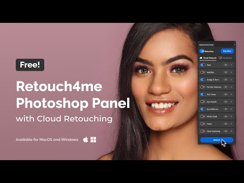 Free Retouch4me Photoshop Panel with Cloud Retouching