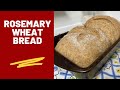 Rosemary Wheat Bread using bread maker for kneading only.