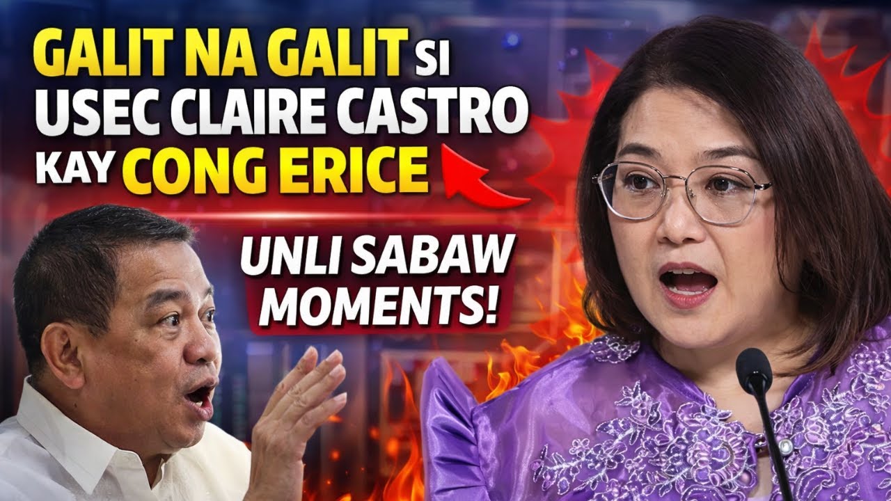 GALIT NA GALIT SI USEC CLAIRE CASTRO KAY CONG ERICE- UNLI SABAW MOMENTS!