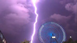 2017/08/19 #みなとみらい #雷 #ゲリラ豪雨 #桜木町