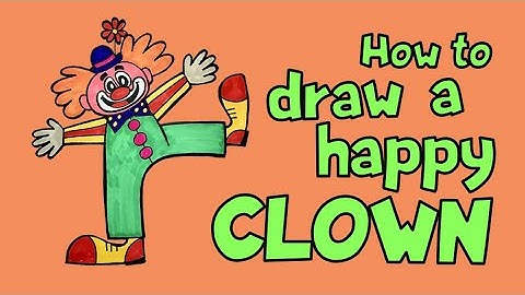 How to Draw a Clown | Easy step by step drawing lesson