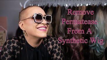 Remove Permatease From A Synthetic Wig | How To Get Rid Of Permatease | Jesse M Simons Wig Care Tips