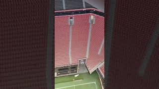 Mercedes Benz Stadium Score Board Cat Walk. Over 200&#39; above the field.