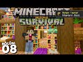 Kitap Raflarını Gizli Bir Geçide Dönüştürmek! Büyü Depolamanın En İyi Yolu! Minecraft Survival (8)