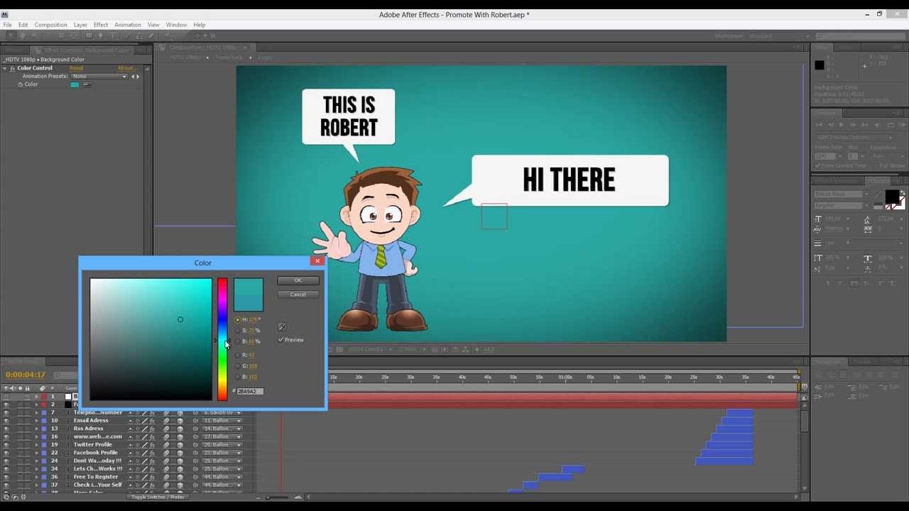 After Effects 2D Animation Templates Free Download