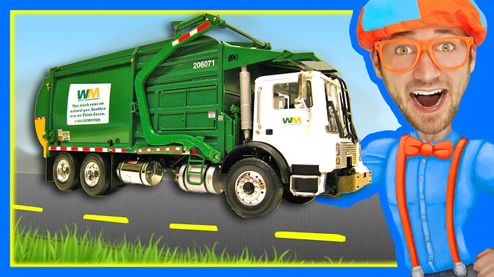 Garbage Trucks for Children with Blippi | Learn Ab...