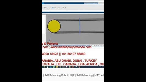 Self Balancing Robot - LQR - 2 wheeled self balancing robot - Self Balancing - MATLAB - SIMULINK