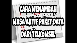 CARA MENAMBAH MASA AKTIF KUOTA