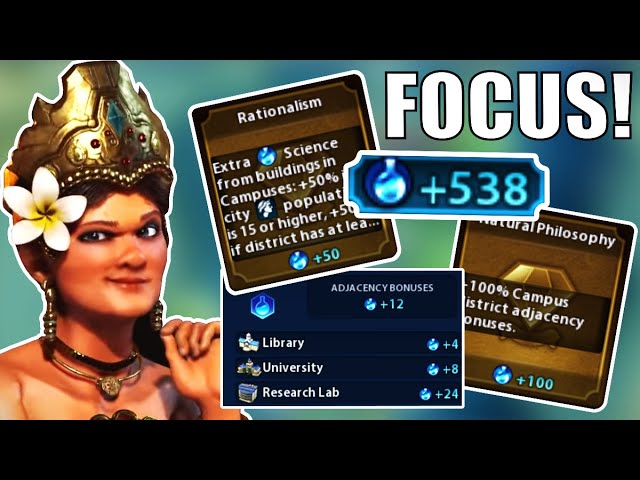 Civ 6 | This Is How To Mid Game POWER Science Focus!!! – (#4 Deity++ Indonesia Civilization VI) class=