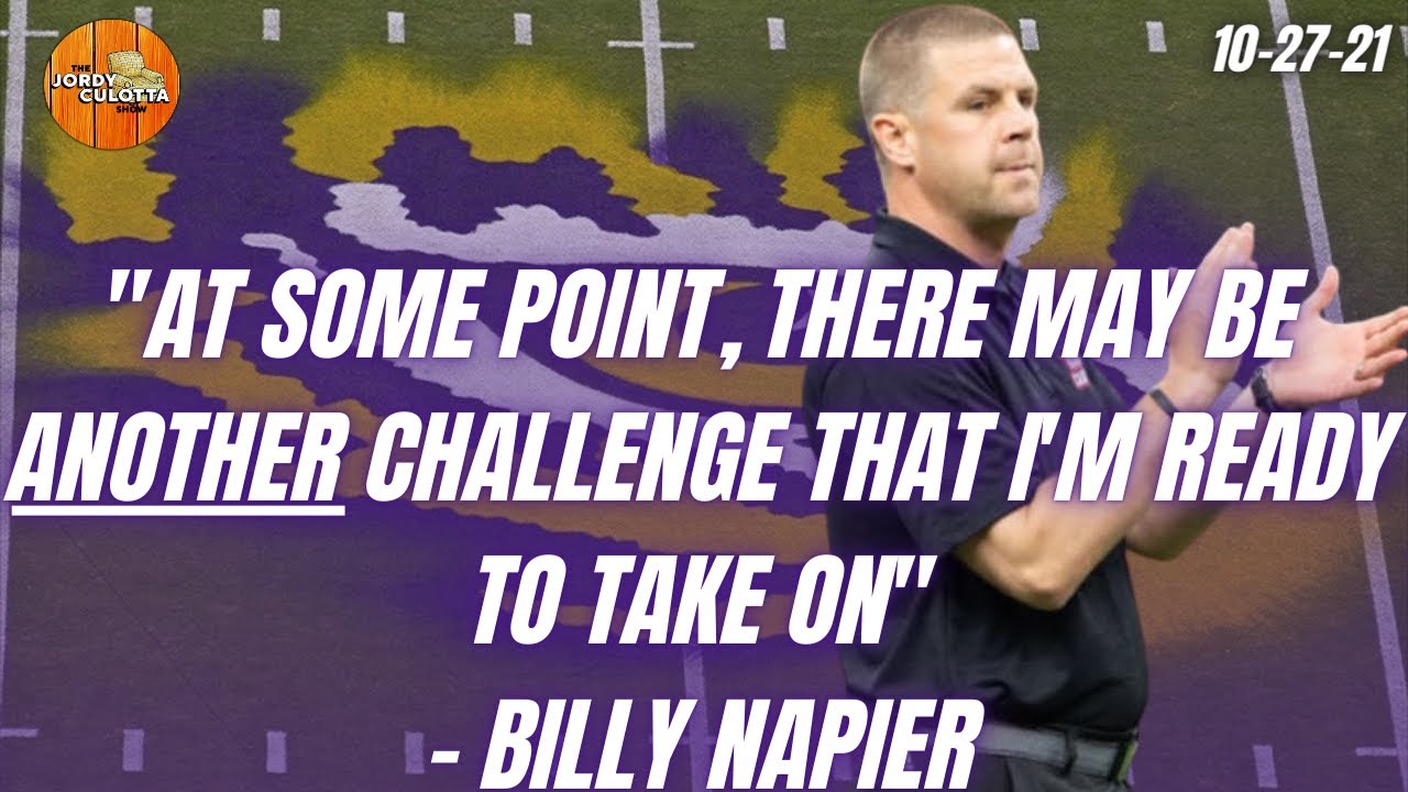 LSU Football ULL Head Coach Billy Napier Comments On The LSU Football