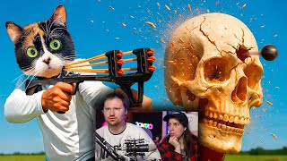 картинка: Я СРАВНИЛ РОГАТКИ ОТ 1 ДОЛЛАРА VS 100 ДОЛЛАРОВ | РЕАКЦИЯ на SlivkiShow