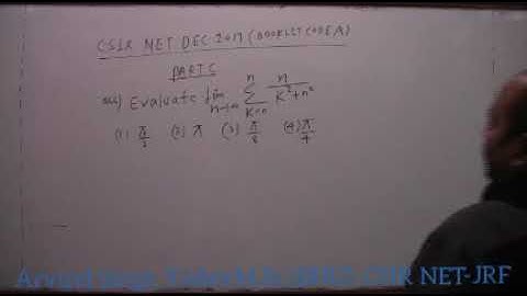 CSIR NET DEC 2017 MATHEMATICAL SCIENCES SOLUTION
