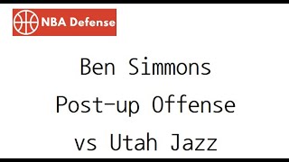 Ben Simmons Post-up Offense vs Utah Jazz \/ Feb 15, 2021